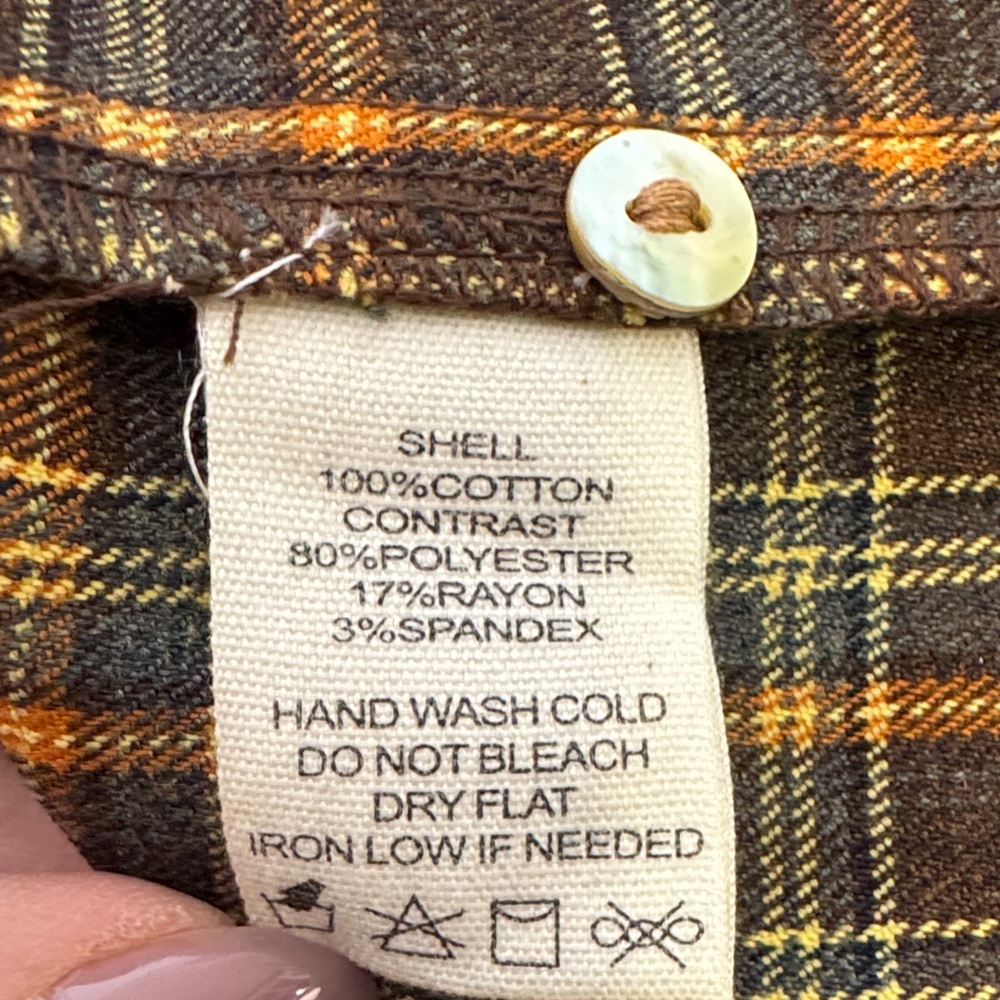 Fantastic Fawn Catching Feelings Plaid Flannel Dress Shacket Oversized NWOT S - Picture 10 of 12